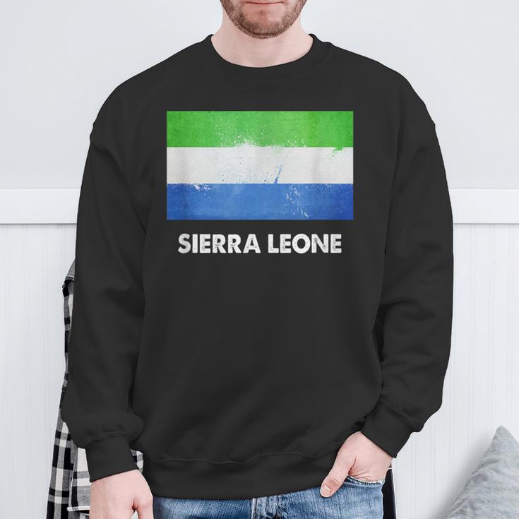シエラレオネ国旗tシャツ スウェットシャツ 高齢者への贈り物