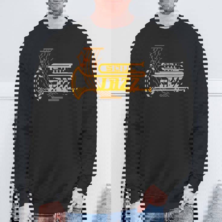 ジャズ・ソウル ジャズ・ミュージシャン トランペッター シートミュージック スウェットシャツ 高齢者への贈り物