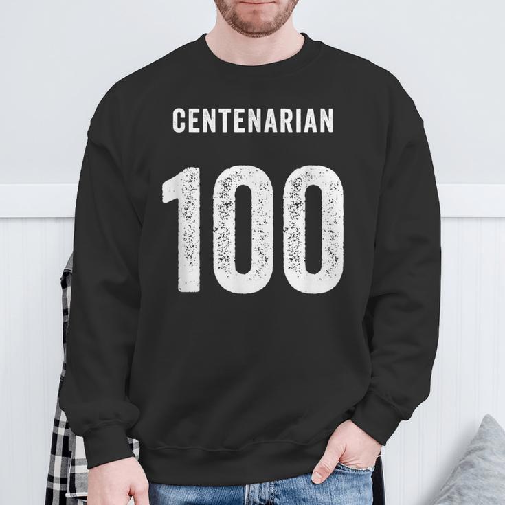 センテナリアン 100周年記念素晴らしい 100歳の誕生日おめでとう スウェットシャツ 高齢者への贈り物