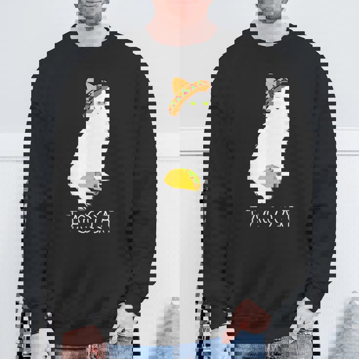 タコキャット-楽しい猫の回文 スウェットシャツ 高齢者への贈り物