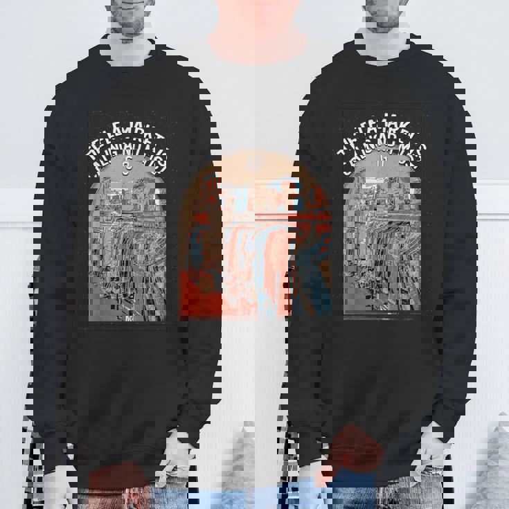 フリーマーケットは古着屋をよこす愛好家を呼んでいます スウェットシャツ 高齢者への贈り物