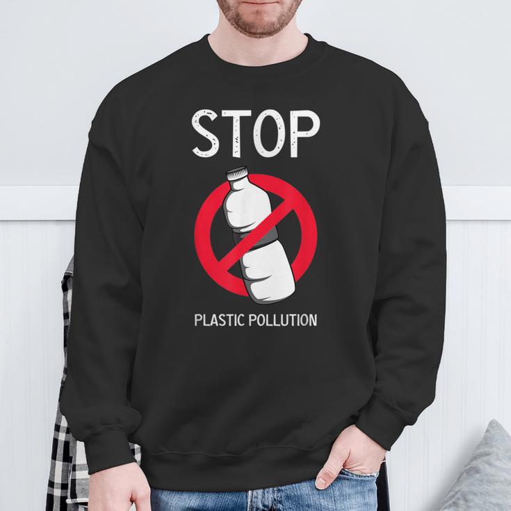 プラスチック汚染環境係派を止める スウェットシャツ 高齢者への贈り物