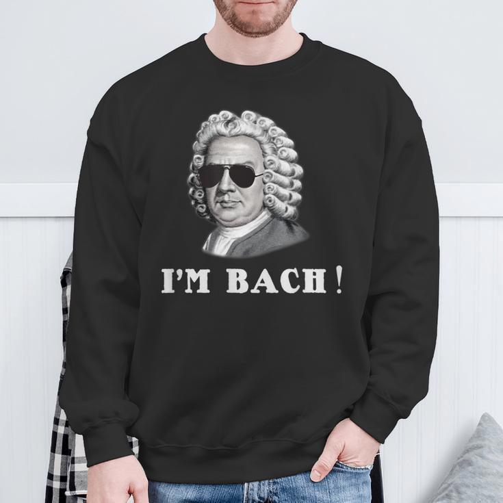 ヨハン・セバスティアン・バッハ I'm Bach おもしろい スウェットシャツ 高齢者への贈り物