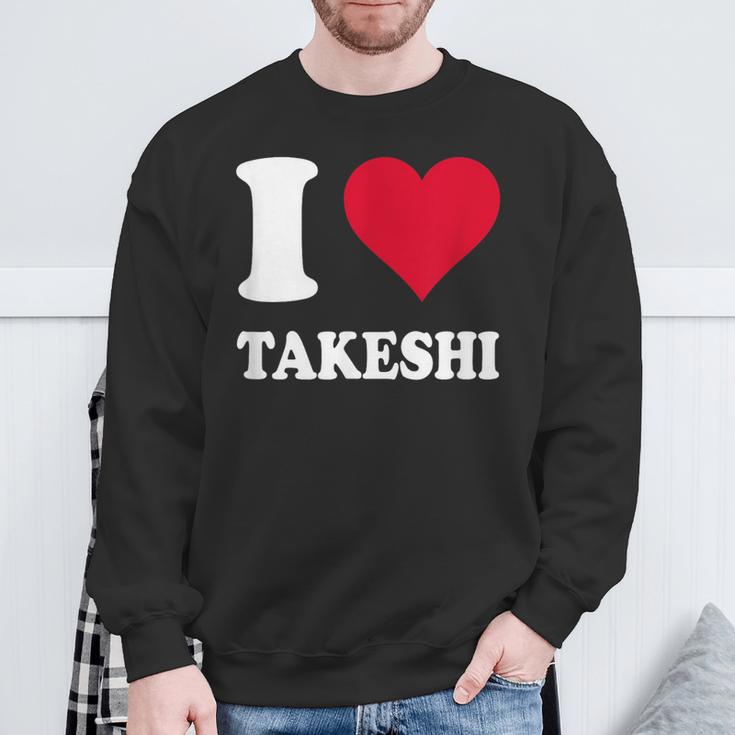 レッドハート I Love Takeshi スウェットシャツ 高齢者への贈り物