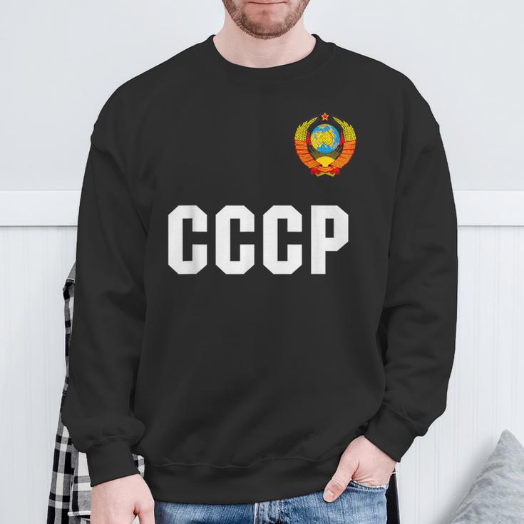 ロシアcccp ソ連ロシアサッカージャージーtシャツ スウェットシャツ 高齢者への贈り物