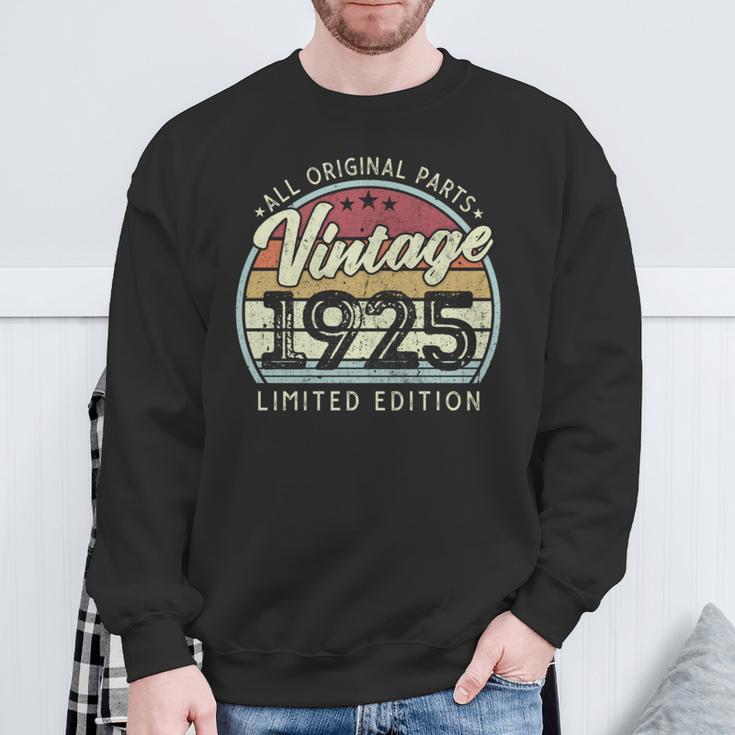 ヴィンテージ 1925 限定版 101歳の誕生日 長袖tシャツ スウェットシャツ 高齢者への贈り物
