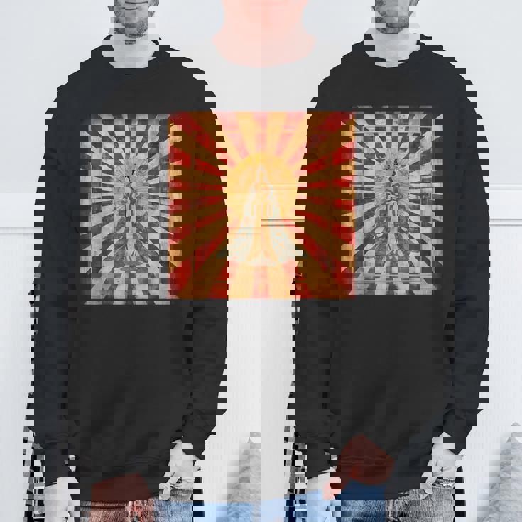 天照 女神 昇る太陽 日本神話 スウェットシャツ 高齢者への贈り物