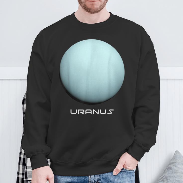 天王星tシャツ 天文学や宇宙愛好家へのギフトに最適 スウェットシャツ 高齢者への贈り物