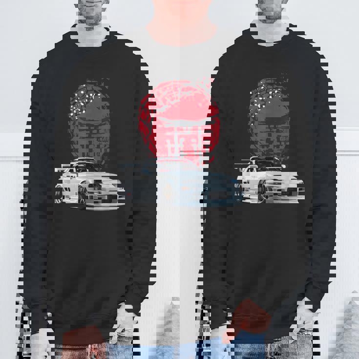 日本国内市場向けスープラ ヴィンテージ Jdm チューニング ドリフトカー スウェットシャツ 高齢者への贈り物