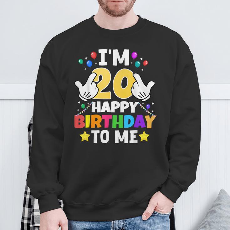 私は20歳です。お誕生日おめでとう、面白い20歳の誕生日 スウェットシャツ 高齢者への贈り物