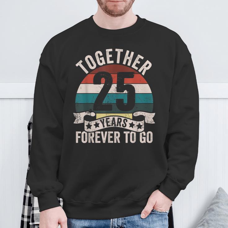 結婚25周年記念 Together 25 Years Forever To Go スウェットシャツ 高齢者への贈り物