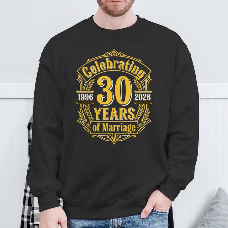 結婚30周年 結婚記念日 1996年 2026年 結婚30年 スウェットシャツ 高齢者への贈り物