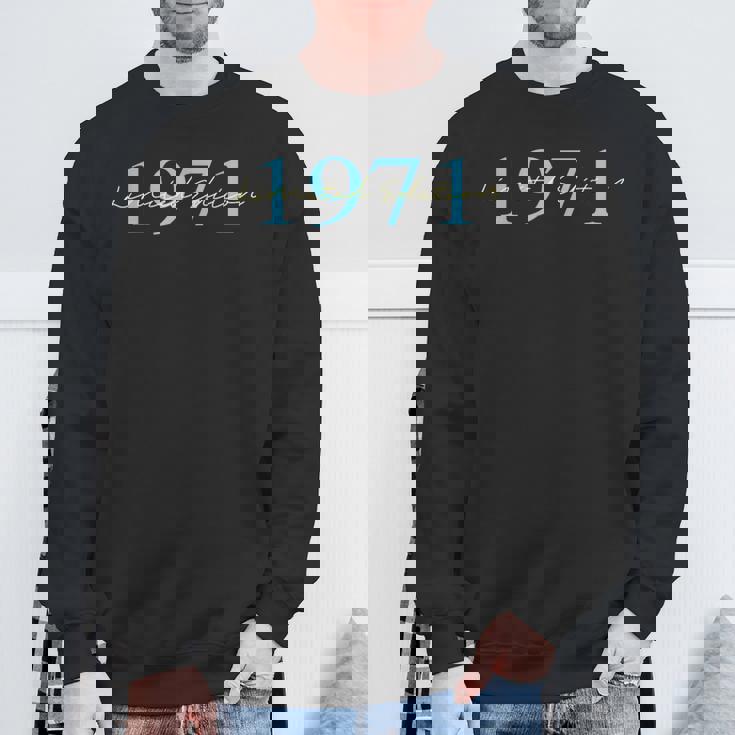 限定版 1971 誕生日 1971 1971年生まれ ヴィンテージ スウェットシャツ 高齢者への贈り物