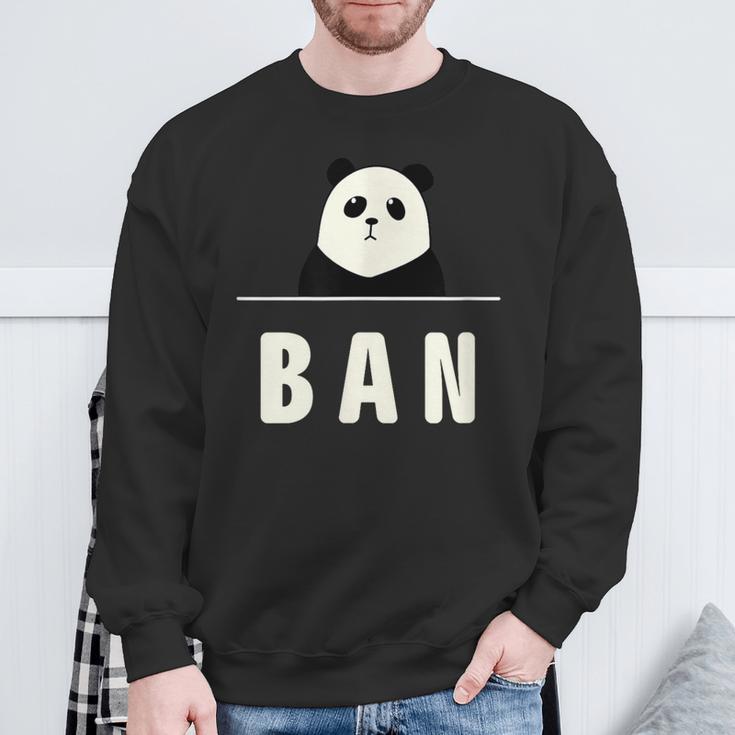 面白い 「Ban」おもしろギャグ-ジョーク 漢字 ばん 文字入り スウェットシャツ 高齢者への贈り物