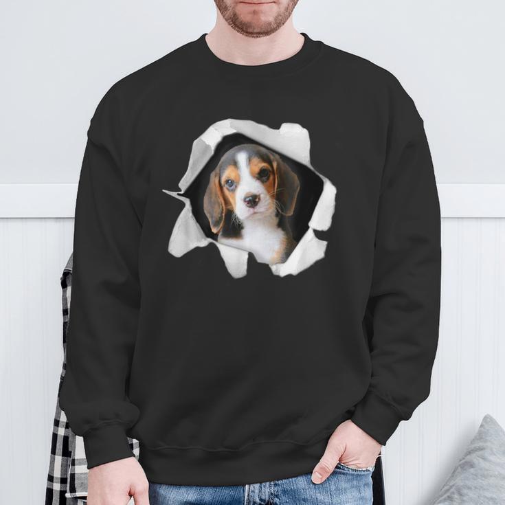 面白いtシャツ ビーグル 犬 イヌ わんこ メンズ 犬好き グッズ かわいい おもしろ 面白い 服 ネタ スウェットシャツ 高齢者への贈り物