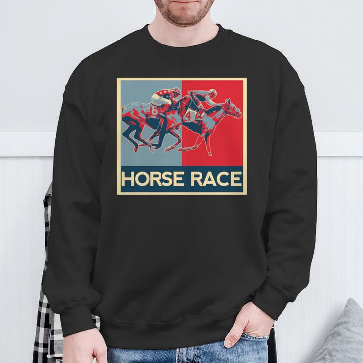 面白いtシャツ 馬tシャツ 競馬 馬 レース 乗馬 ジョッキー メンズ おもしろ 面白い グッズ ネタ 男性用 レトロ 長袖tシャツ スウェットシャツ 高齢者への贈り物
