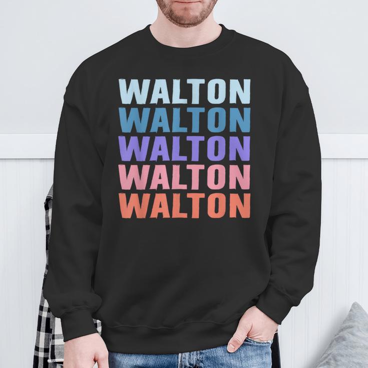 面白いギフト名 Walton 名前入り スウェットシャツ 高齢者への贈り物