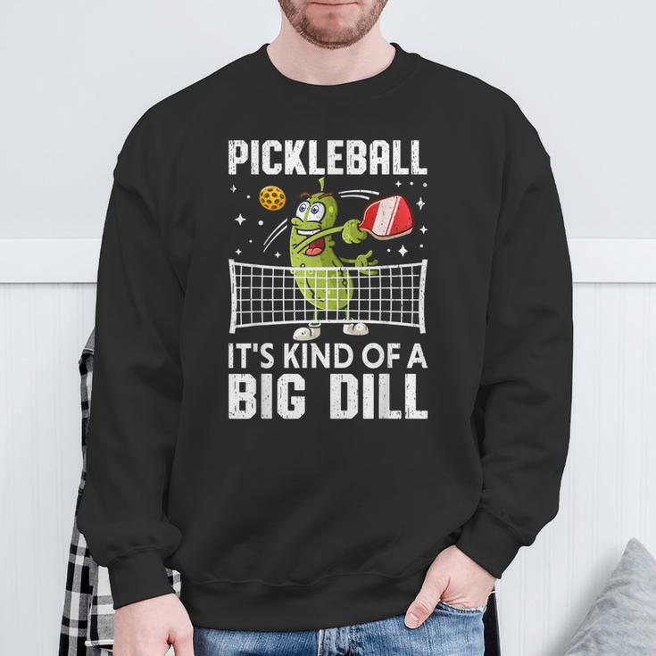 面白いピックルボールtシャツ It's Kind Of A Big Dill パドルボール スウェットシャツ 高齢者への贈り物