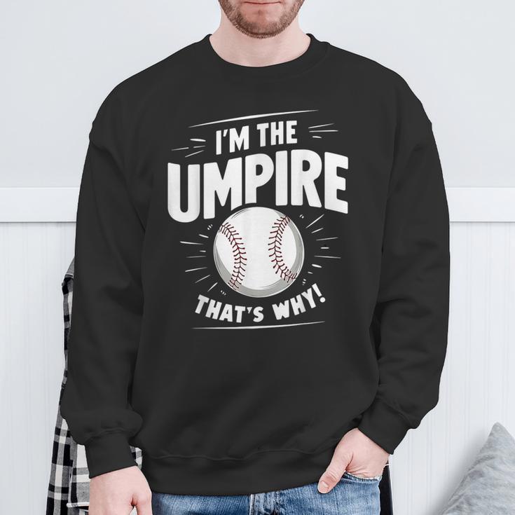 面白い野球審判シャツ メンズ I Am The Umpire スウェットシャツ 高齢者への贈り物