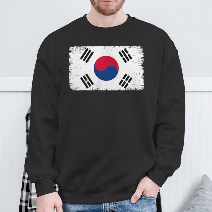 韓国軍 裏面 韓国国旗 スウェットシャツ 高齢者への贈り物