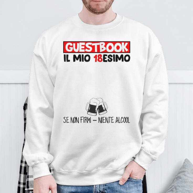 18 Birthday Guest Book 18 Years Sweatshirt Gifts for Old Men
