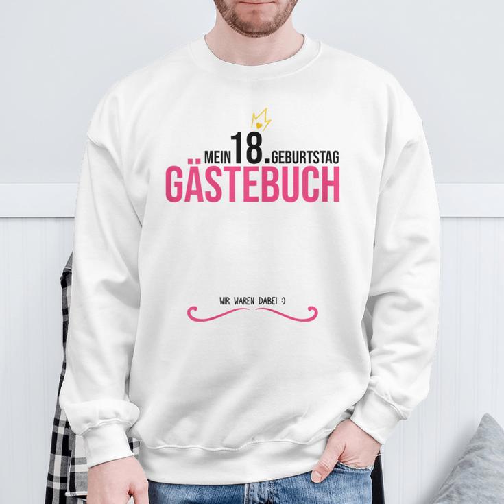 18th Birthday Girl 18 Years Party Guest Book Sweatshirt Gifts for Old Men