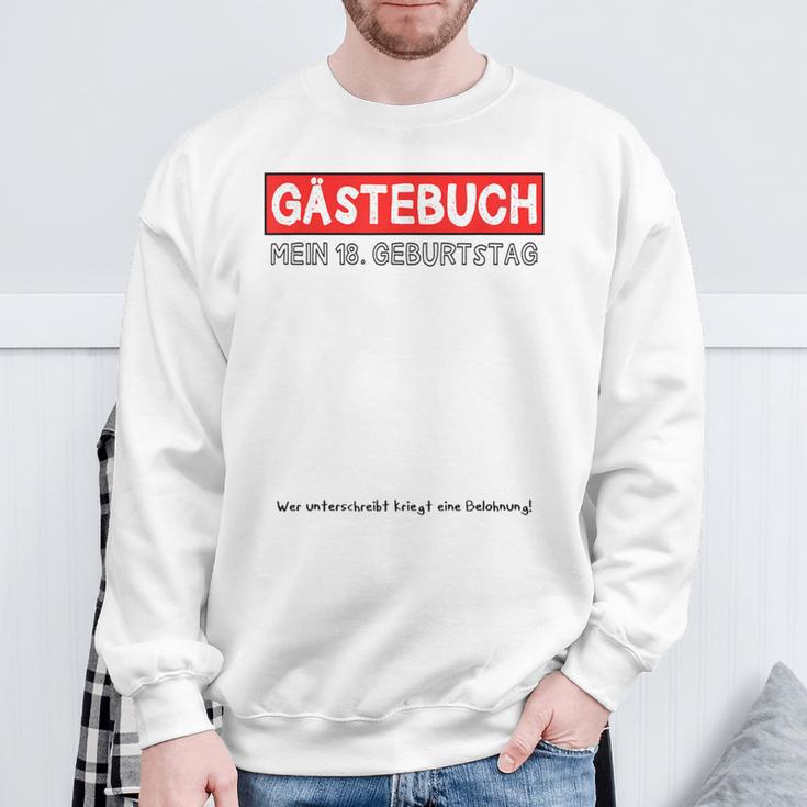 18th Birthday Guest Book Shirt Party And Celebration Idea Sweatshirt Gifts for Old Men