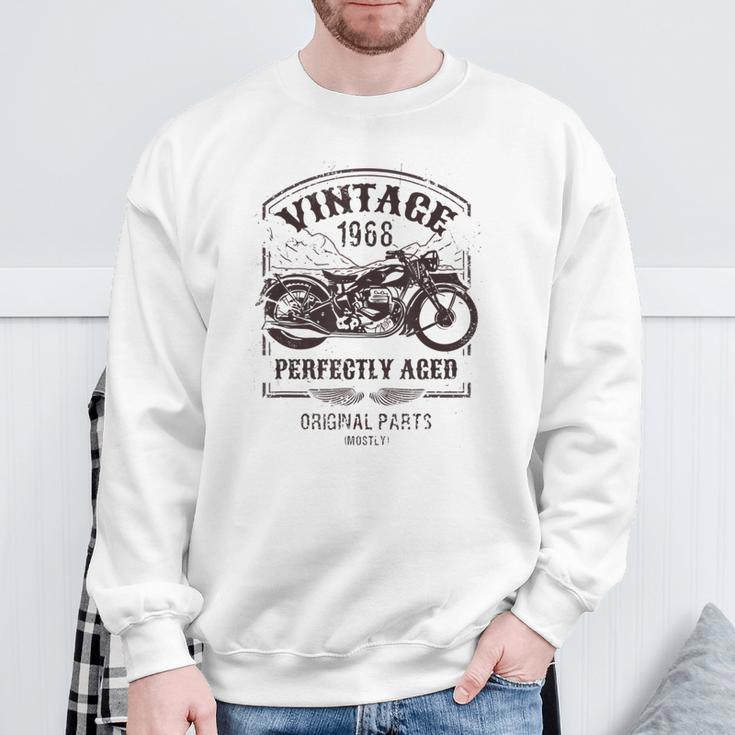 1968年生まれのビンテージバイク、バイクライダークラシック。 スウェットシャツ 高齢者への贈り物