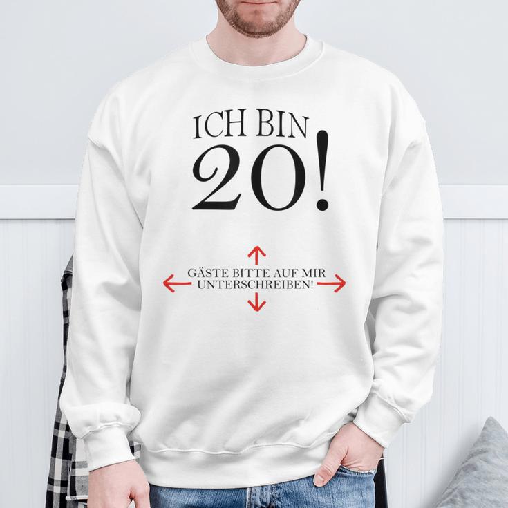 20th Birthday Party Guest Book 20 Years 1999 Sweatshirt Gifts for Old Men
