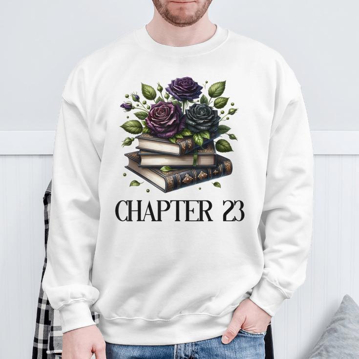 23rd Birthday Chapter 23 Bookish Spicy Book Dark Romance Sweatshirt Gifts for Old Men
