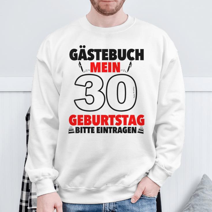 30th Birthday Party Guest List Guest Book 30th Birthday Sweatshirt Gifts for Old Men