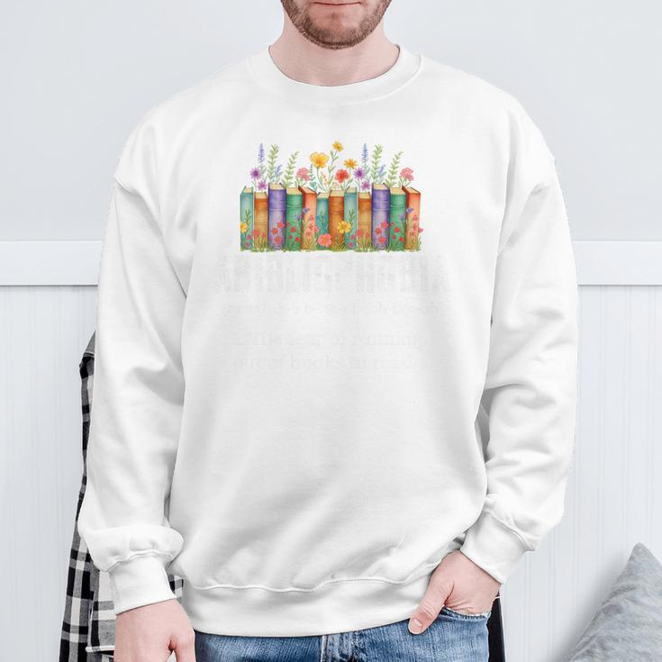 Abibliophobia Definition Book Reader Book Nerd Book Reading Premium Tri-Blend Sweatshirt Gifts for Old Men