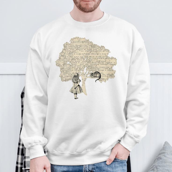 Alice In Wonderland Vintage BookShirt Premium Tri-Blend Sweatshirt Gifts for Old Men