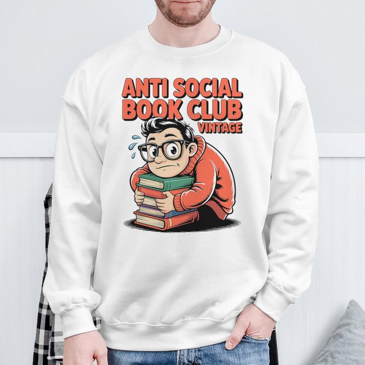 Anti Social Book Club Vintage Retro Reader Art Premium Tri-Blend Sweatshirt Gifts for Old Men Anti Social Book Club Vintage Retro Reader Art Premium Tri-Blend Sweatshirt Gifts for Old Men