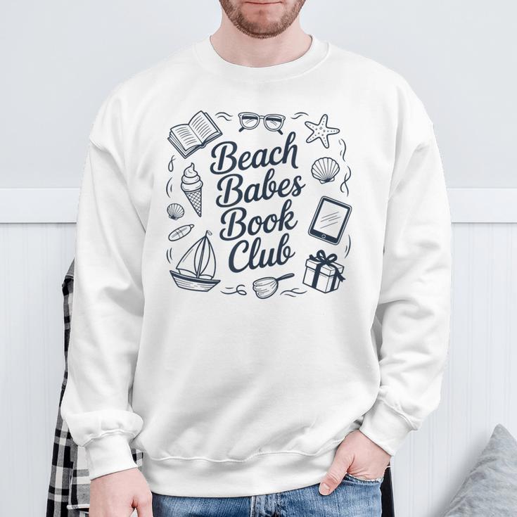 Beach Babes Book Club Sweatshirt Gifts for Old Men