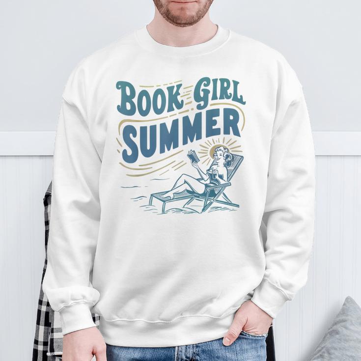 Beach Book Lover Summer Bookish Book Girl Summer Sweatshirt Gifts for Old Men
