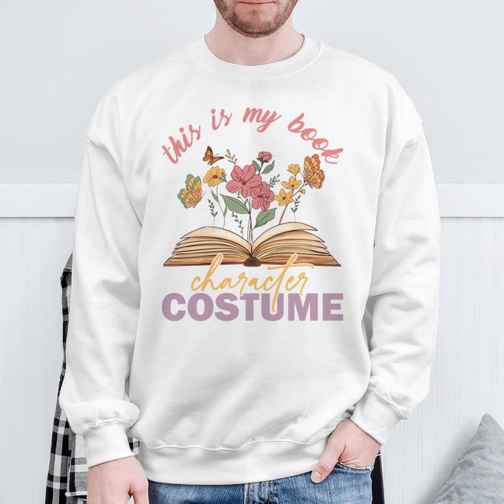 This Is My Book Character Costume Book Lover Sweatshirt Gifts for Old Men