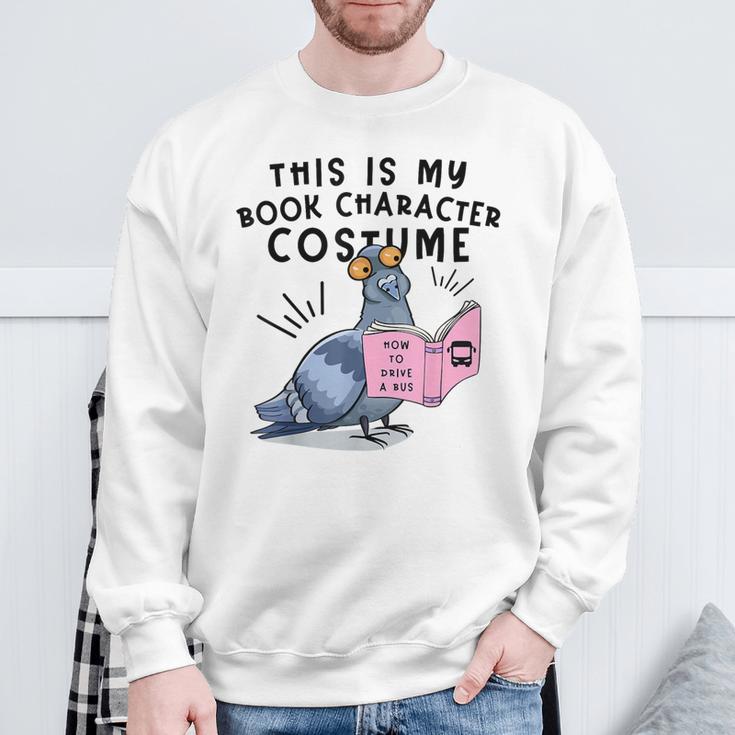 This Is My Book Character Costume Pigeon Kids Reading Sweatshirt Gifts for Old Men This Is My Book Character Costume Pigeon Kids Reading Sweatshirt Gifts for Old Men
