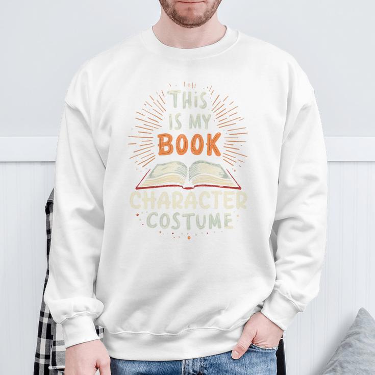 This Is My Book Character Costume Premium Tri-Blend Sweatshirt Gifts for Old Men