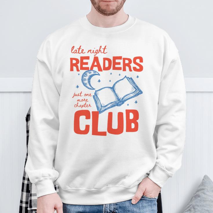 Book Late Night Readers Club Bookish Bookworm Reading Premium Tri-Blend Sweatshirt Gifts for Old Men