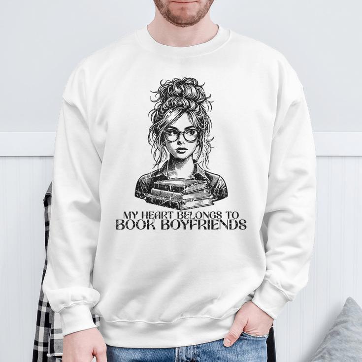 Book Lover Bent Over a Book Sweatshirt Gifts for Old Men Book Lover Bent Over a Book Sweatshirt Gifts for Old Men