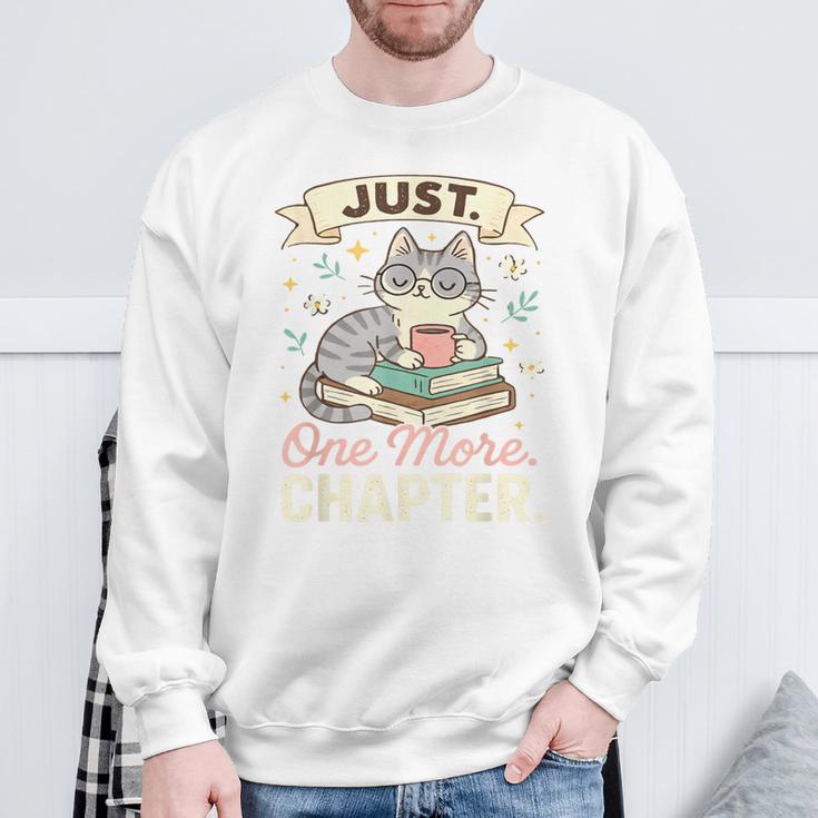 Book Lover Cute Cat Coffee Just 1 More Chapter Cozy Reading Sweatshirt Gifts for Old Men Book Lover Cute Cat Coffee Just 1 More Chapter Cozy Reading Sweatshirt Gifts for Old Men