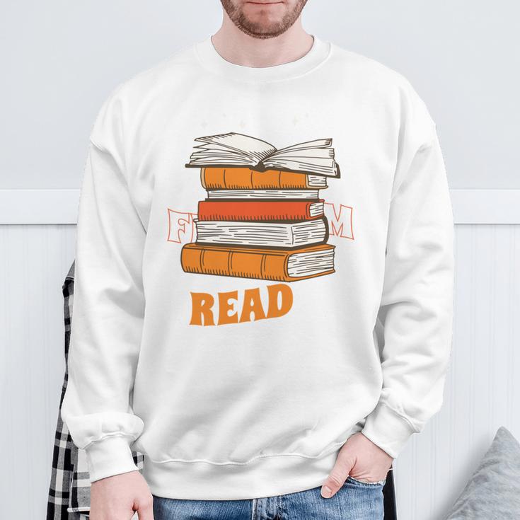 Book Lover Reading Hobby Fan Passion Geek Nerd Wizard Job Sweatshirt Gifts for Old Men