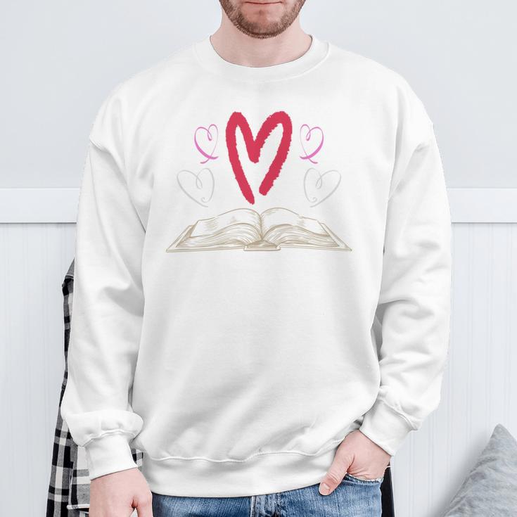 Book Lover Valentines Day Librarian Idea Reading Sweatshirt Gifts for Old Men