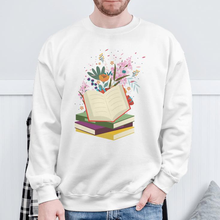 Book Lovers Wildflowers Books Reading Cute Floral Readers Sweatshirt Gifts for Old Men Book Lovers Wildflowers Books Reading Cute Floral Readers Sweatshirt Gifts for Old Men
