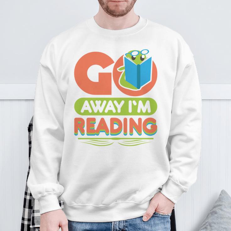 Book Reading Library Go Away Im Reading Sweatshirt Gifts for Old Men Book Reading Library Go Away Im Reading Sweatshirt Gifts for Old Men