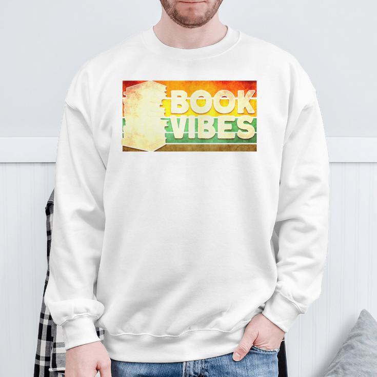 Book Vibes Reading Sweatshirt Gifts for Old Men