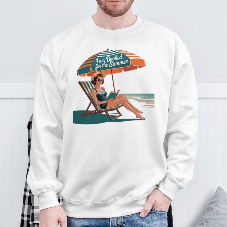 Booked For The Summer Book Lover Summer Coquette Premium Tri-Blend Sweatshirt Gifts for Old Men