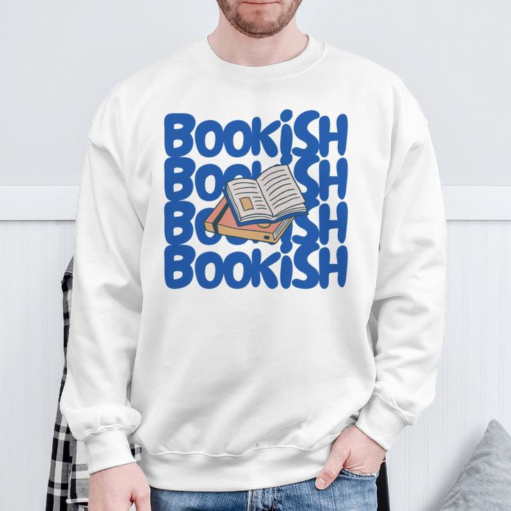 Bookish Fun Inspiring Women Reading Books Sweatshirt Gifts for Old Men