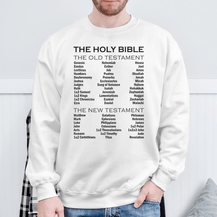 The Books Of The Bible Old And New Testament Complete List Sweatshirt Gifts for Old Men